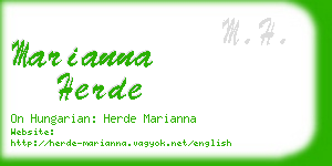 marianna herde business card